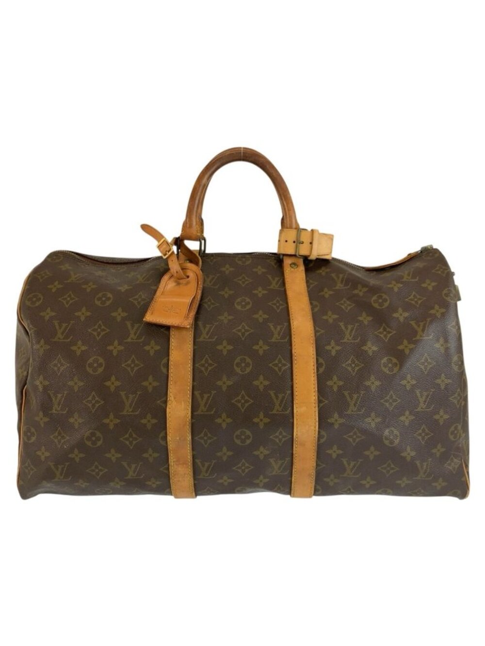 Louis Vuitton Monogram Keepall 50 Brown Gold Boston Bag